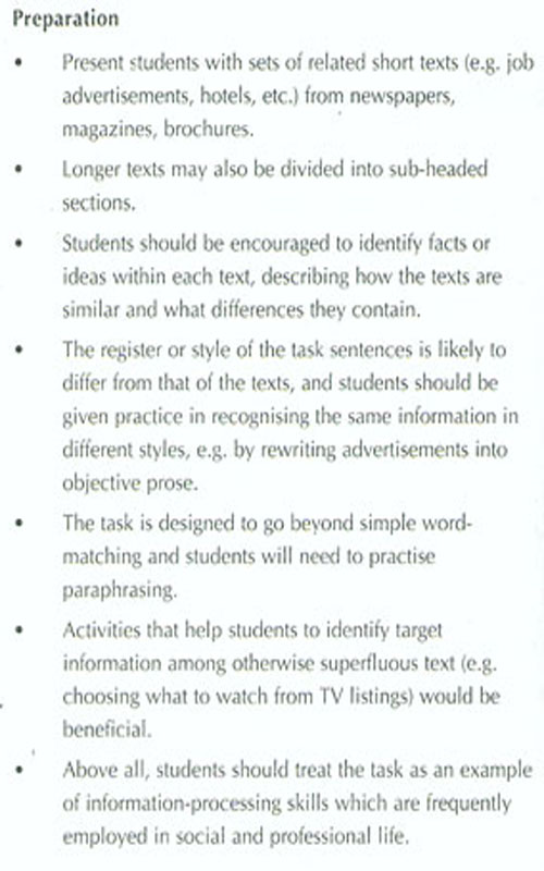 BEC考试大纲：Test of Reading(BEC Higher)