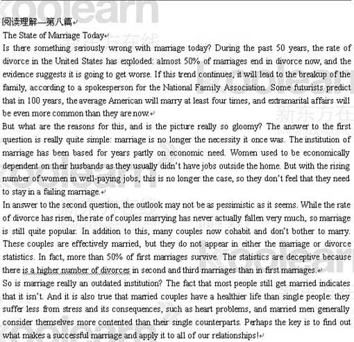 职称英语2011综合类阅读新增文章(1)