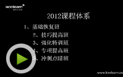 新东方在线2012同等学力英语课程体系介绍