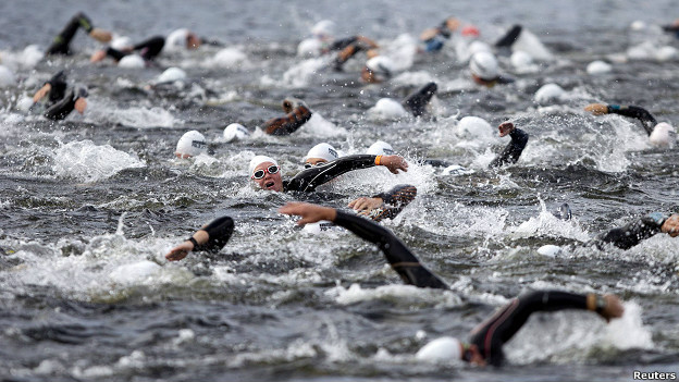 Triathlon competition in Haugesund, Norway