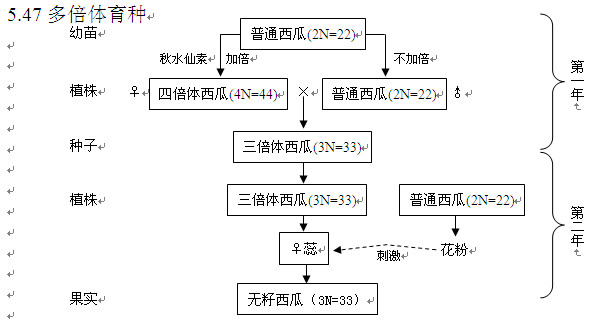 2013高考生物知识点多倍体育种