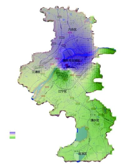 研究生制&ldquo;南京PM2.5分布图&rdquo; 污染区呈紫色