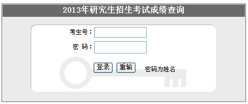 长沙矿山研究院2013考研成绩查询入口
