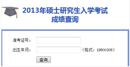 南方医科大学2013考研成绩查询入口