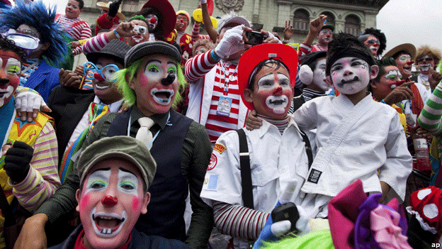 clowns at the latin american clown congress