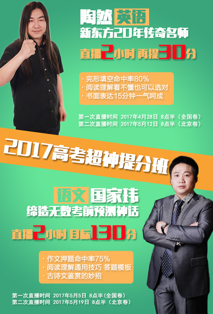 陶然超神提分班(高考英语北京卷)_高中培训班_新东方在线